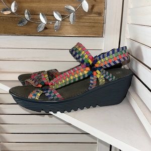 Bernie Mev Sandals Rainbow and Gray